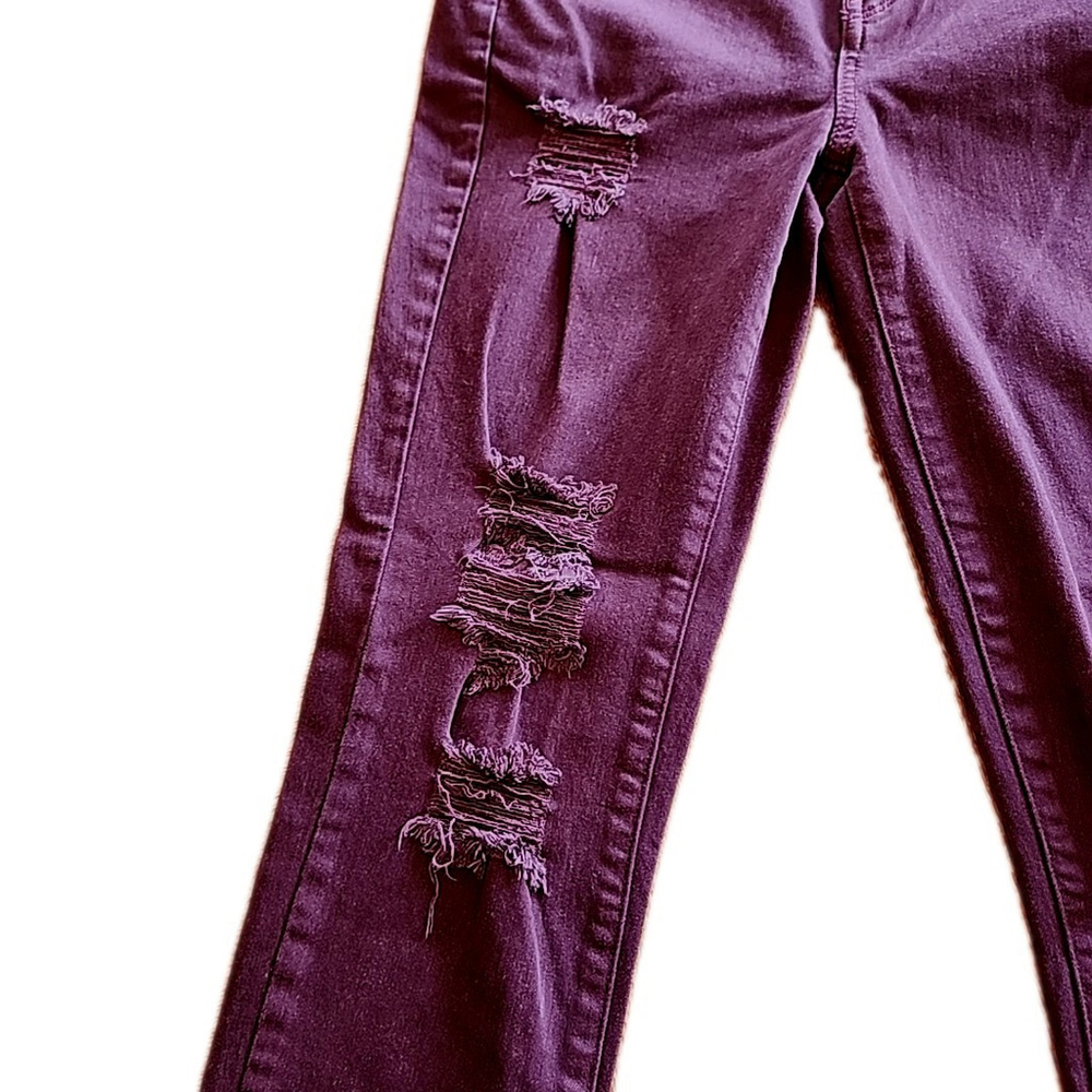 American Eagle Women's Jegging Jeans, Super High Rise, Size 4, Long Plum - Picture 7 of 11